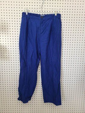 Pull&Bear Mens Blue Relaxed Fit Pants Size Large Lightweight Casual Wear